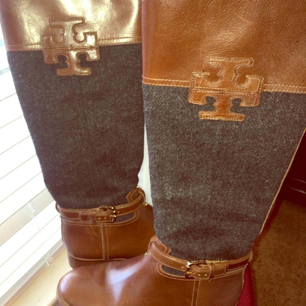 Tory Burch Riding Boot Leather/Wool